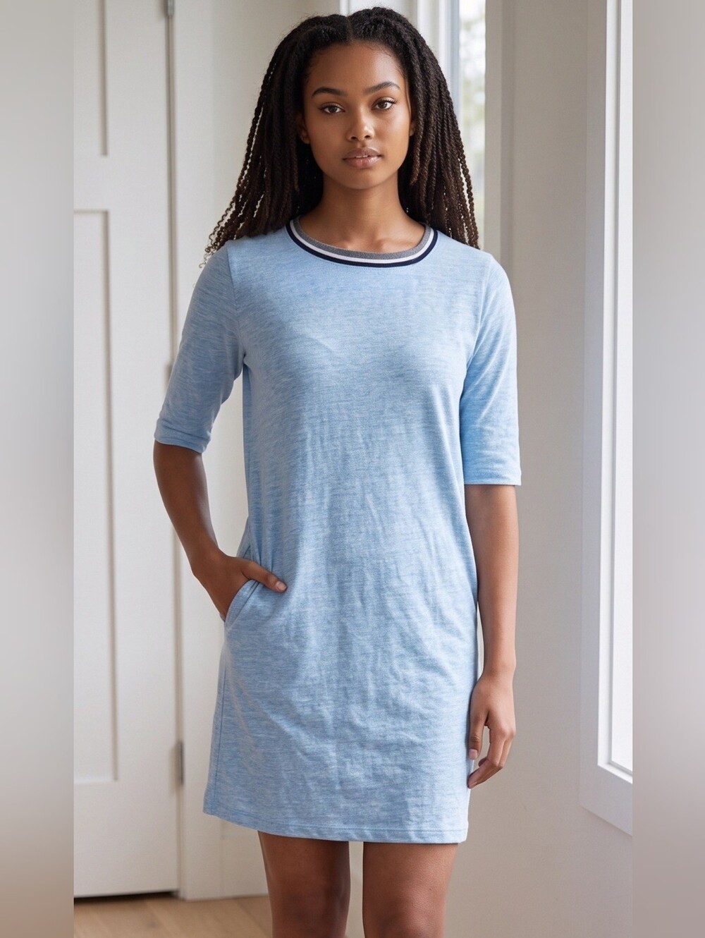U.S. Polo Assn. Casual Three Quarter Sleeve Dress - Picture 2 of 6